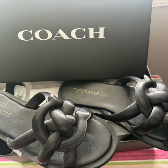 Coach Georgie Leather Sandal - Picture 2 of 4